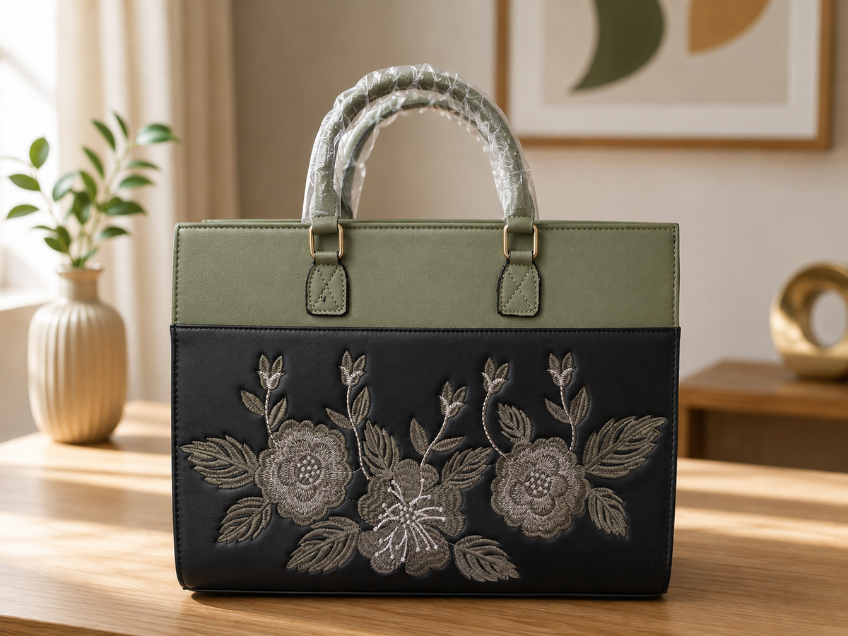 Embroidery Black & Green
