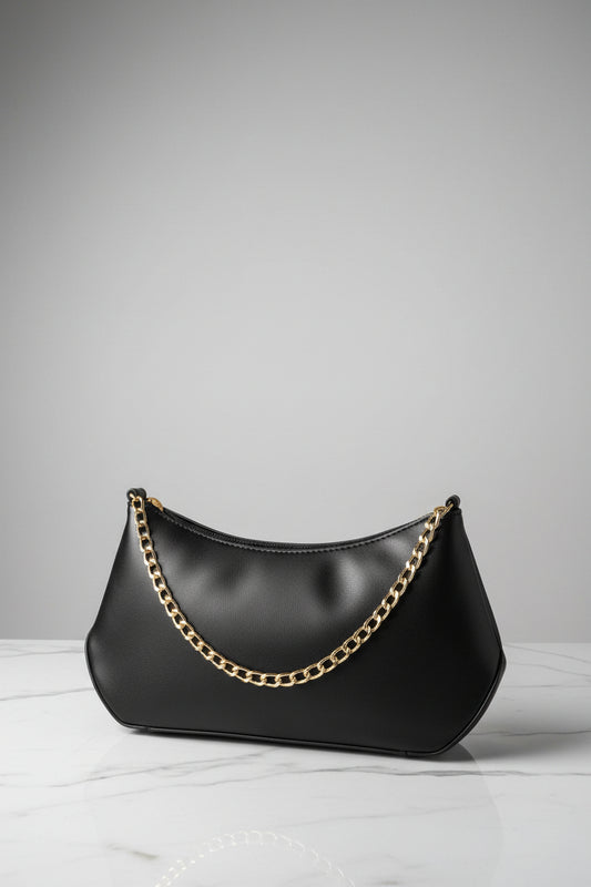 Baguette Shoulder Bag - Black