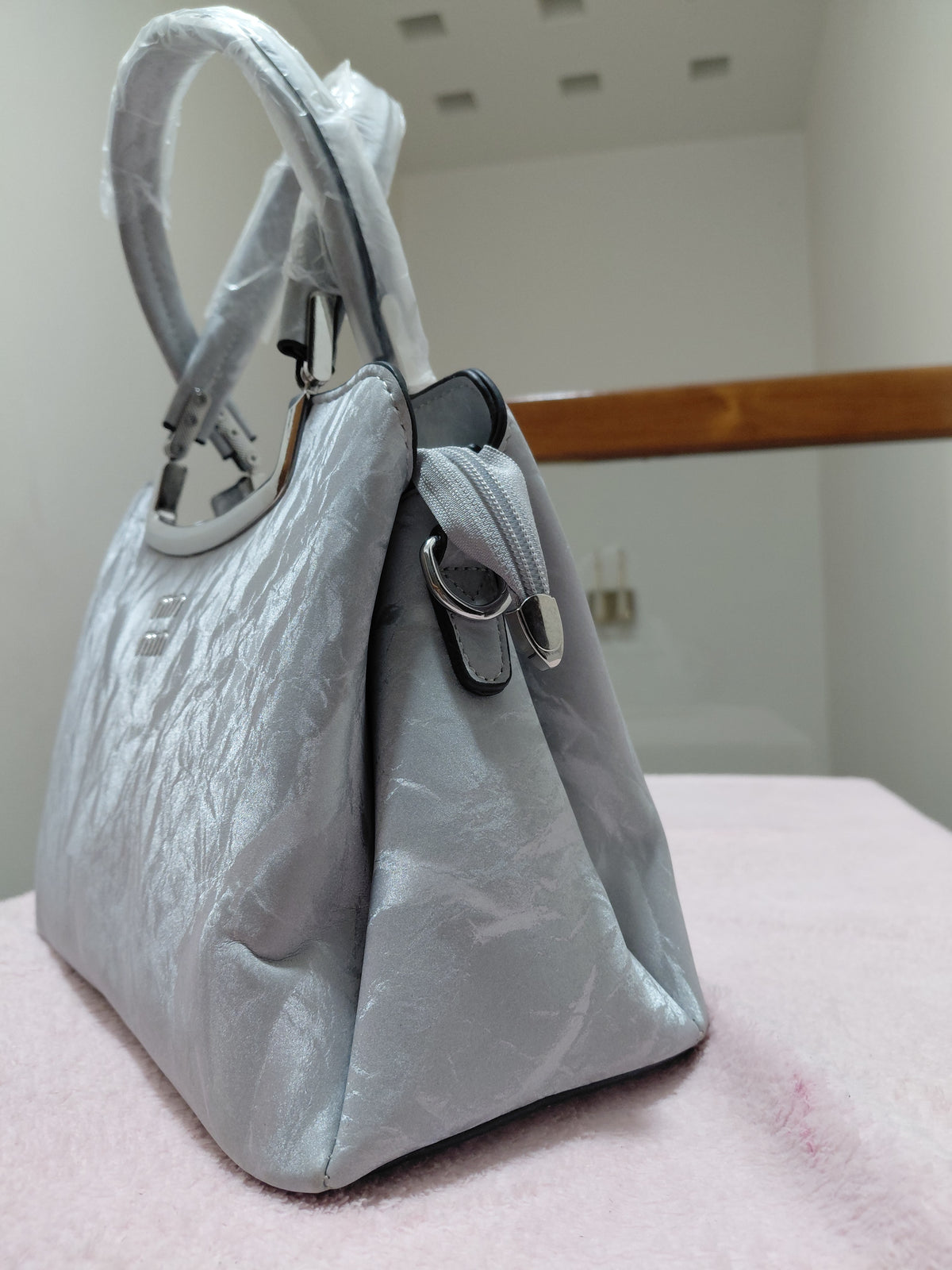 Silver Hand Bag