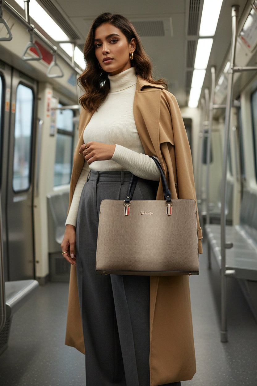 Tote Jeans Brown