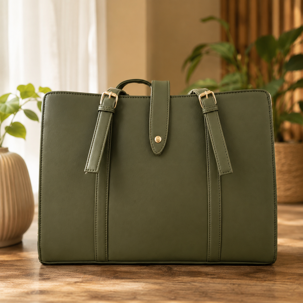 Tote big bag Button Green