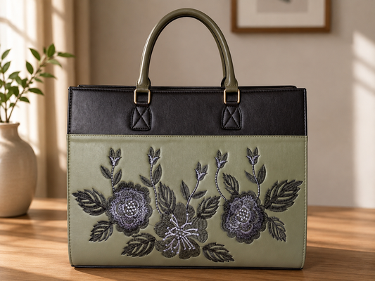 Embroidery   Green & Black